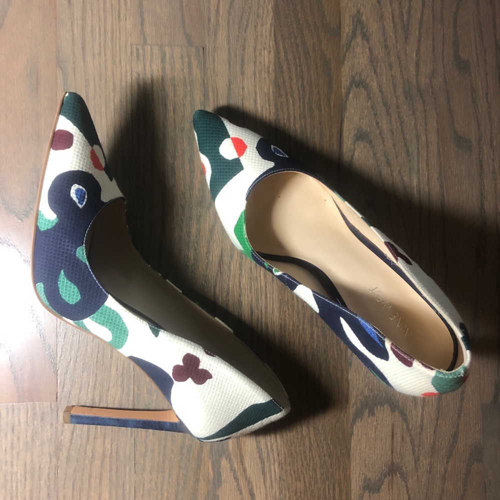 Nine West Floral Stilettos